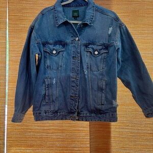 Wild Fable Blue Lightweight Shirt Jacket